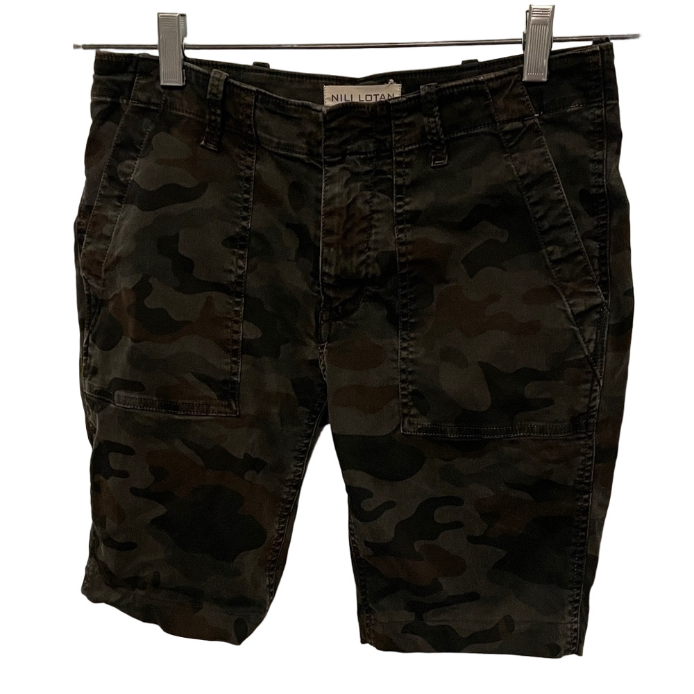 Women’s Nili Lotan Dark Camo Shorts Size 2